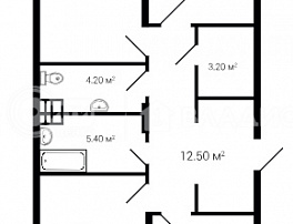 3-комнатная квартира, 97.3 м2